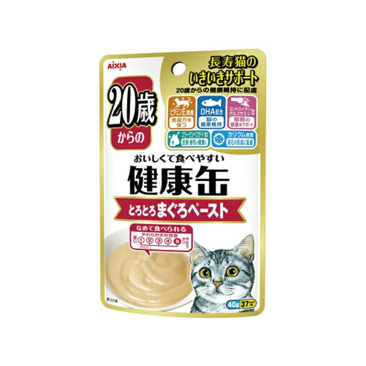 เคนโกะ แคน เพ้าซ์ สำหรับแมวสูงวัย ปลาทูน่าแบบเปียก สูตร3