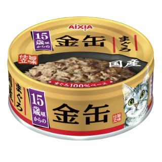 AIXIA อาหารเปียกแมว คิน-แคน ปลาทูน่าสำหรับแมวสูงอายุตั้งแต่ 15 ปีขึ้นไป 70 กรัม