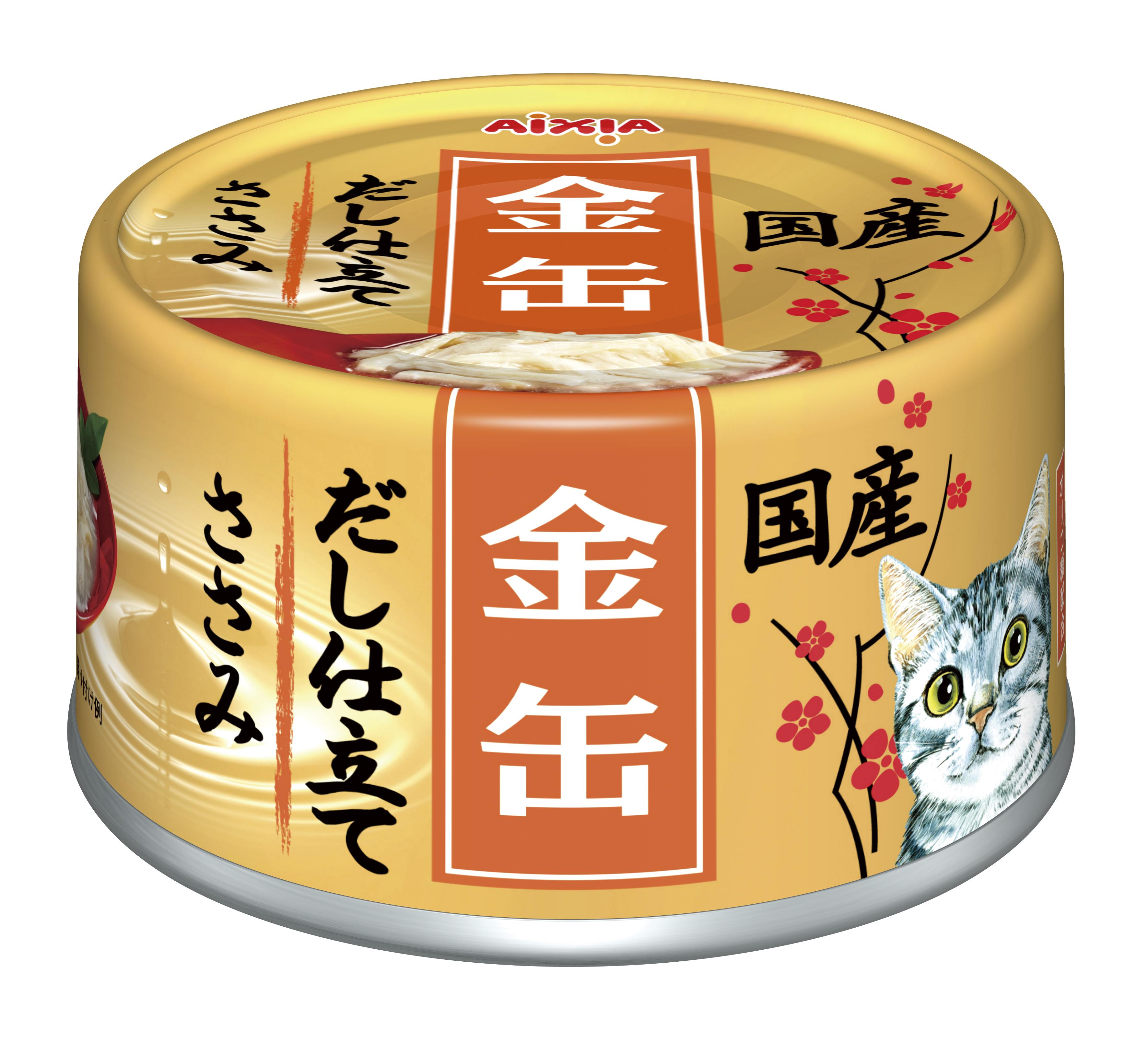 AIXIA อาหารเปียกแมว คิน-แคน ดะชิ เนื้อไก่ 60 กรัม