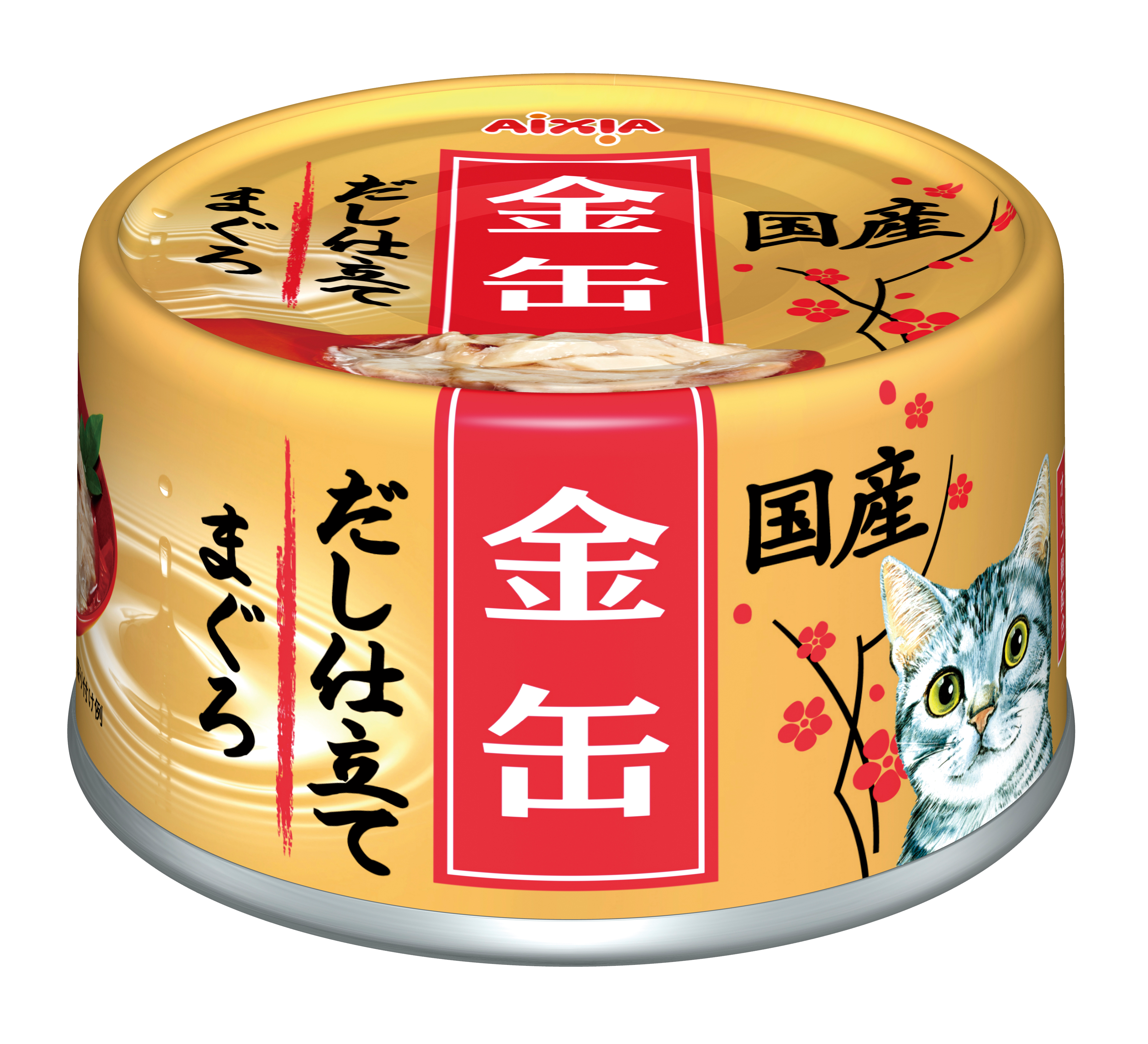 AIXIA อาหารเปียกแมว คิน-แคน ดะชิ ปลาทูน่า 60 กรัม
