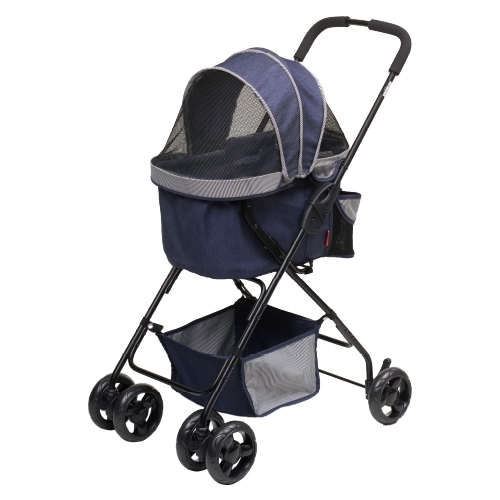 GEX รถเข็นสัตว์เลี้ยงแบบพับเก็บได้ น้ำหนักเบา รุ่น Super Light