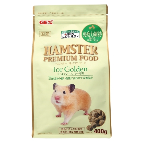 GEX อาหารแฮมสเตอร์ พันธุ์ใหญ่ แบบโภชนาการครบถ้วน ขนาด 400 กรัม Hamster Premium Food for Golden