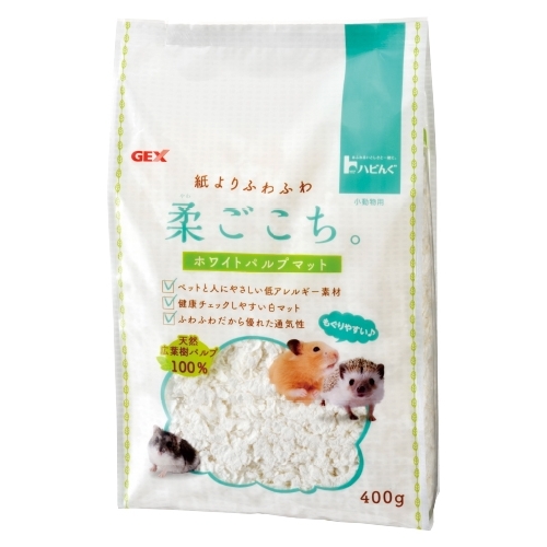 GEX กระดาษรองกรงธรรมชาติ แฮมสเตอร์ Soft White Pulp Mat