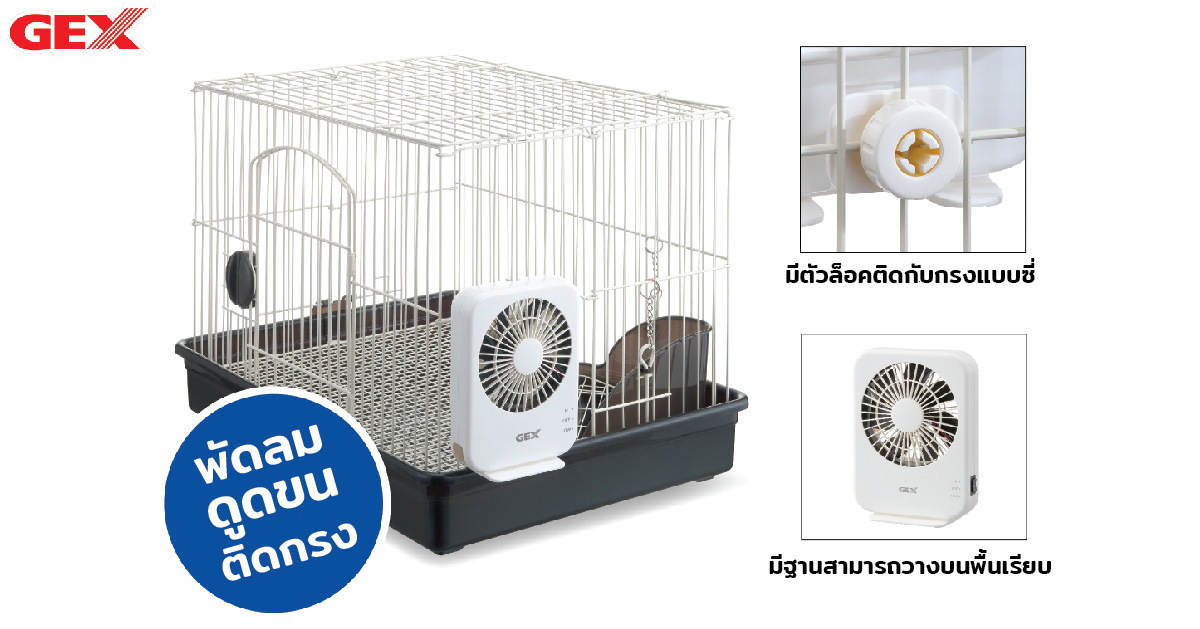 GEX พัดลมเก็บขนกระต่าย รุ่น Air Groom