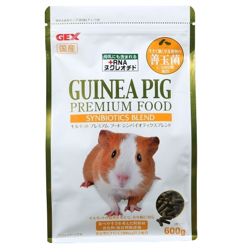 GEX อาหารหนูแกสบี้ หนูตะเภา แบบโภชนาการครบถ้วน ขนาด 600 กรัม Guinea Pig Premium Food