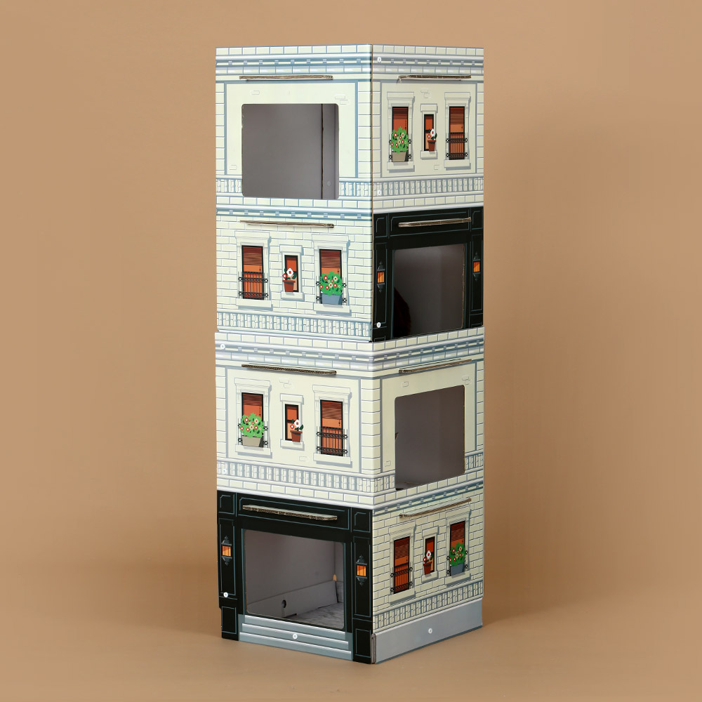 Kittenbox บ้านแมว คอนโดแมว แบบ 5 ชั้น มีดาดฟ้า Tower Series