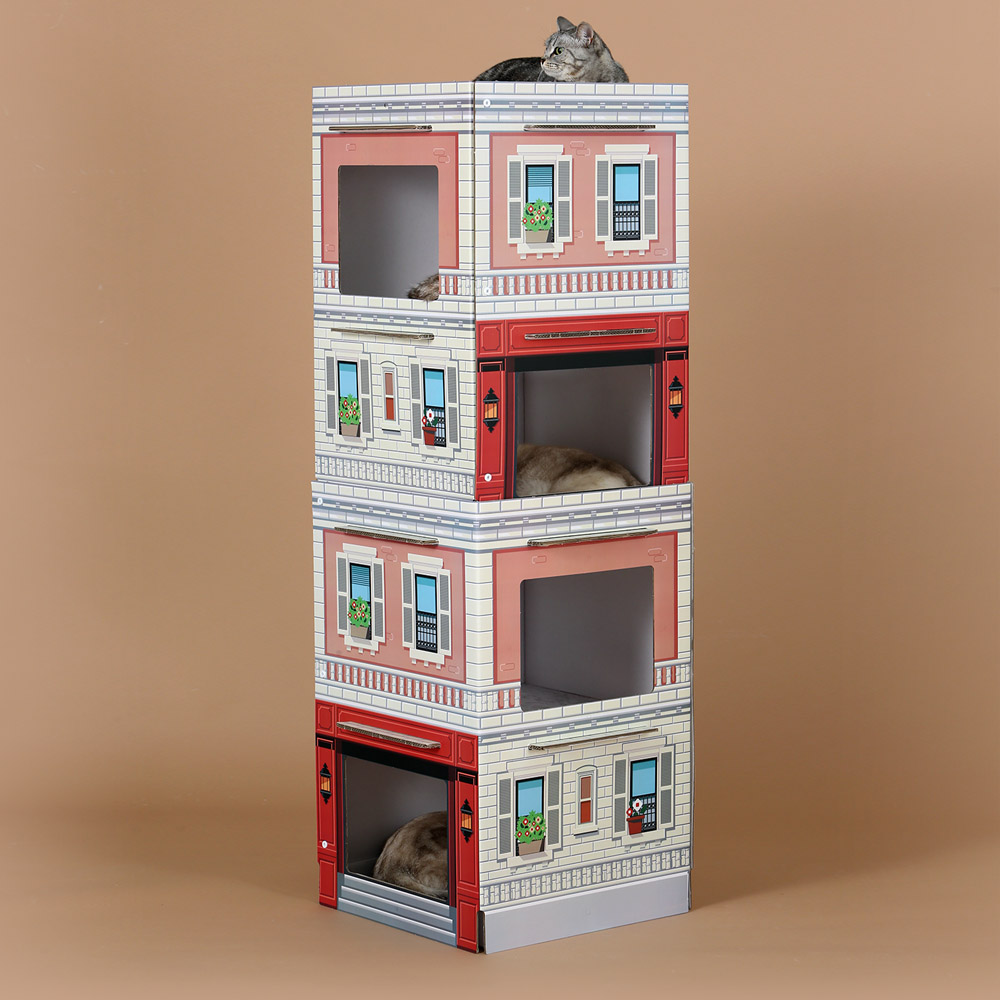 Kittenbox บ้านแมว คอนโดแมว แบบ 5 ชั้น มีดาดฟ้า Tower Series